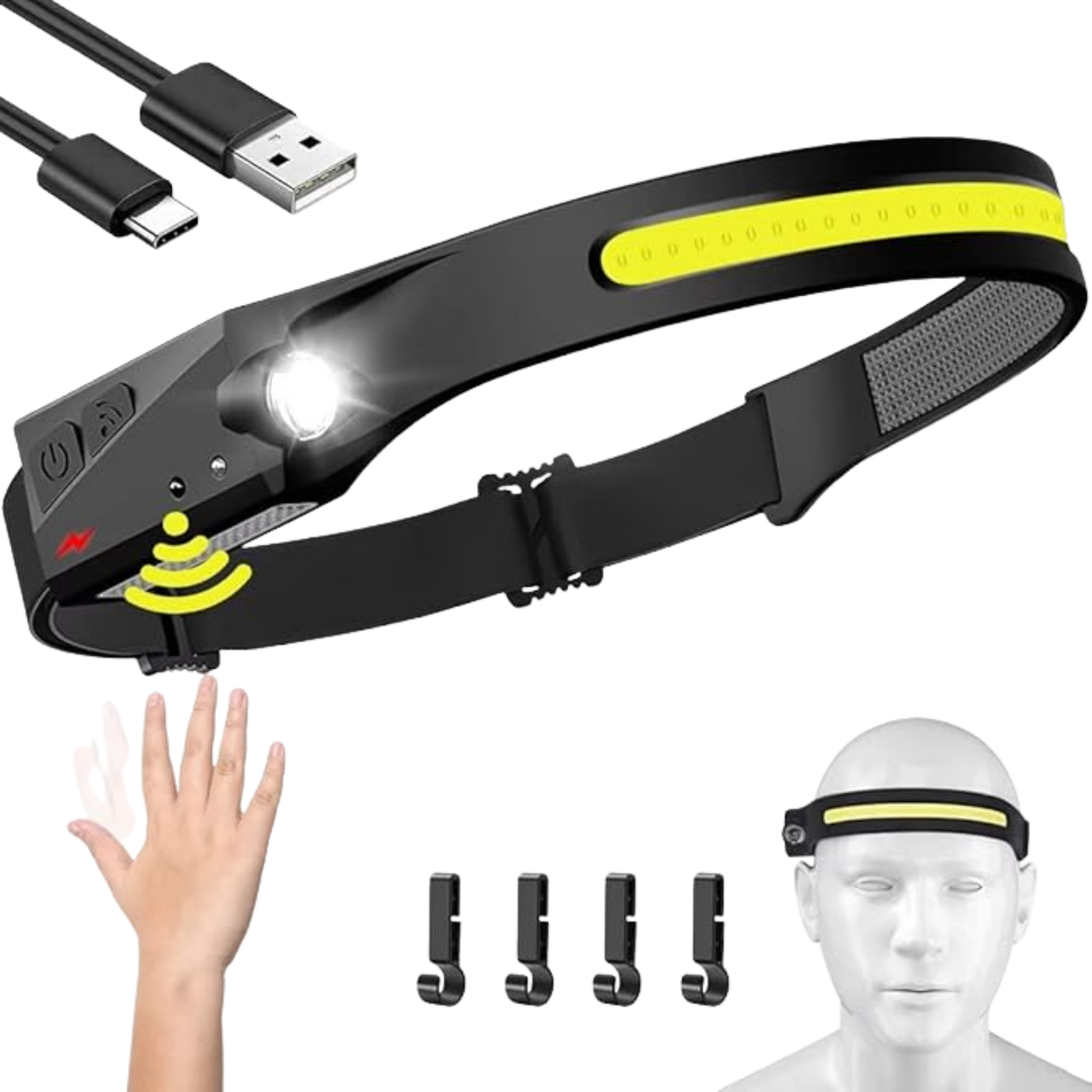 Linterna frontal Pro recargable